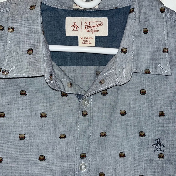 Penguin Burger Short Sleeve Button Down - Picture 3 of 4